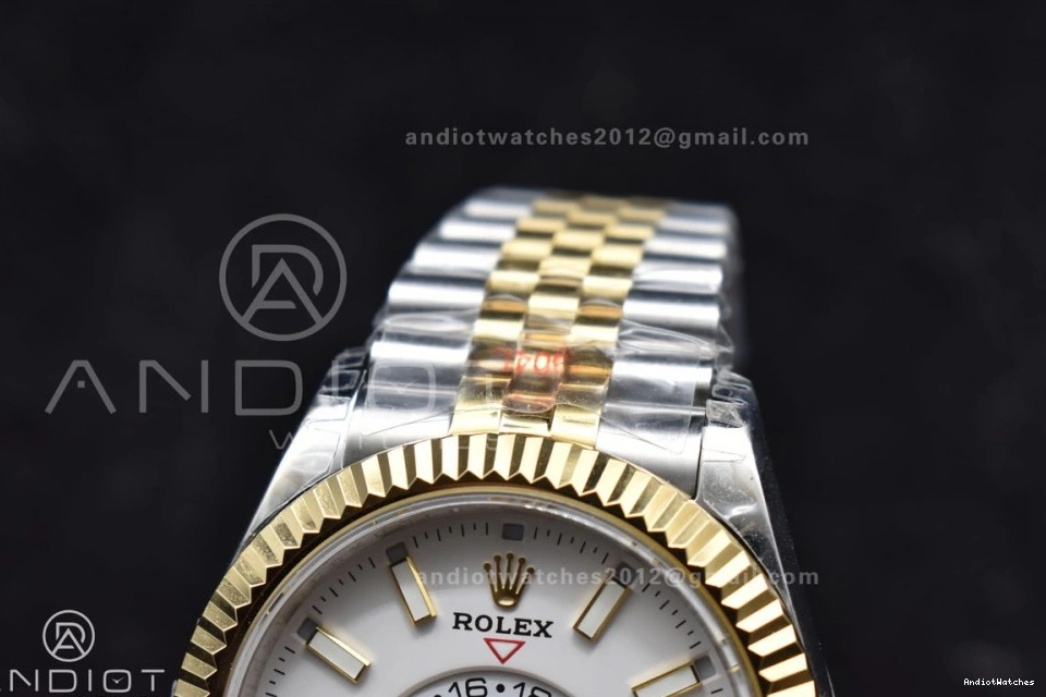 A23J Edition Bracelet Dial YG YG SS SS EasyCare Noob Skydweller White 1113 Best On 0104